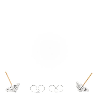 David Yurman Sterling Silver Diamond 11mm Crossover Earrings 3 of 4