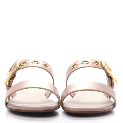 Christian Dior Calfskin D-Dior Slide Sandals 36.5 Rose De Vents 2 of 11