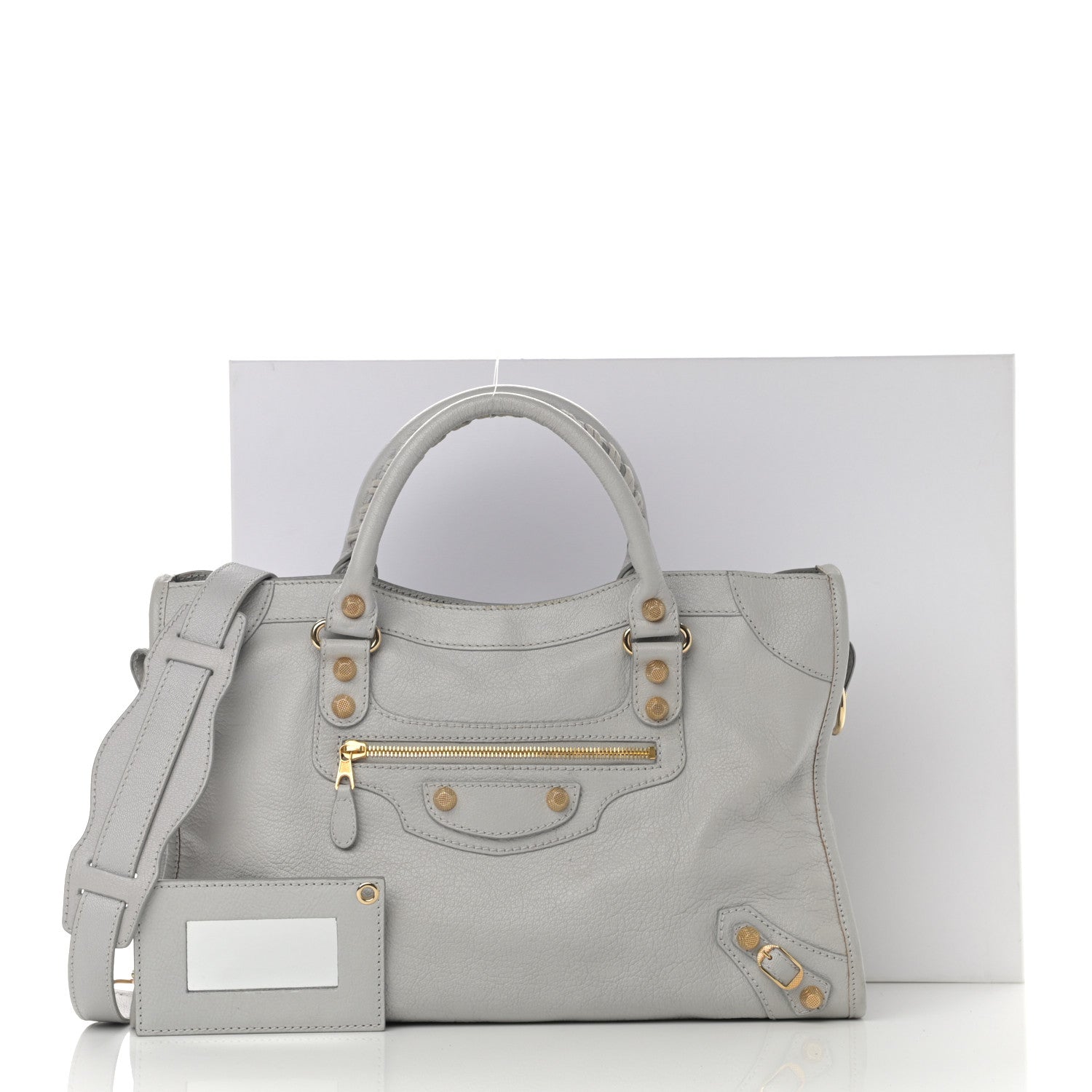 Balenciaga Chevre Giant 12 Gold Hardware City Gris Glace 17 of 17