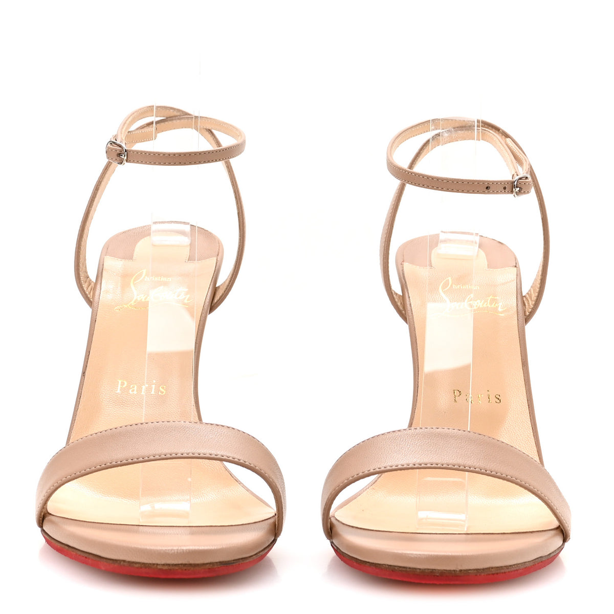 Christian Louboutin Nappa Loubigirl 100 Sandals 41 Nude 3 of 8