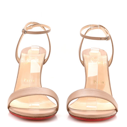 Christian Louboutin Nappa Loubigirl 100 Sandals 41 Nude 3 of 8