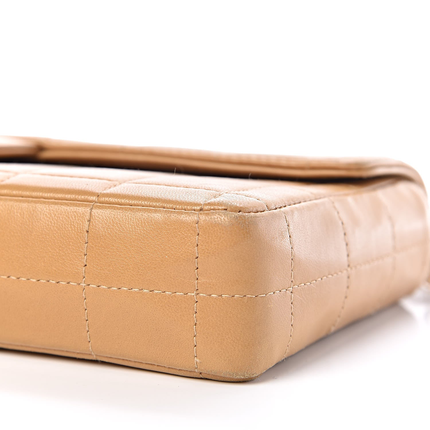 Chanel Lambskin East West Chocolate Bar Flap Beige 6 of 12