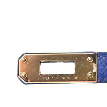 Hermes Epsom Mini Kelly Sellier 20 Bleu Electrique 21 of 35
