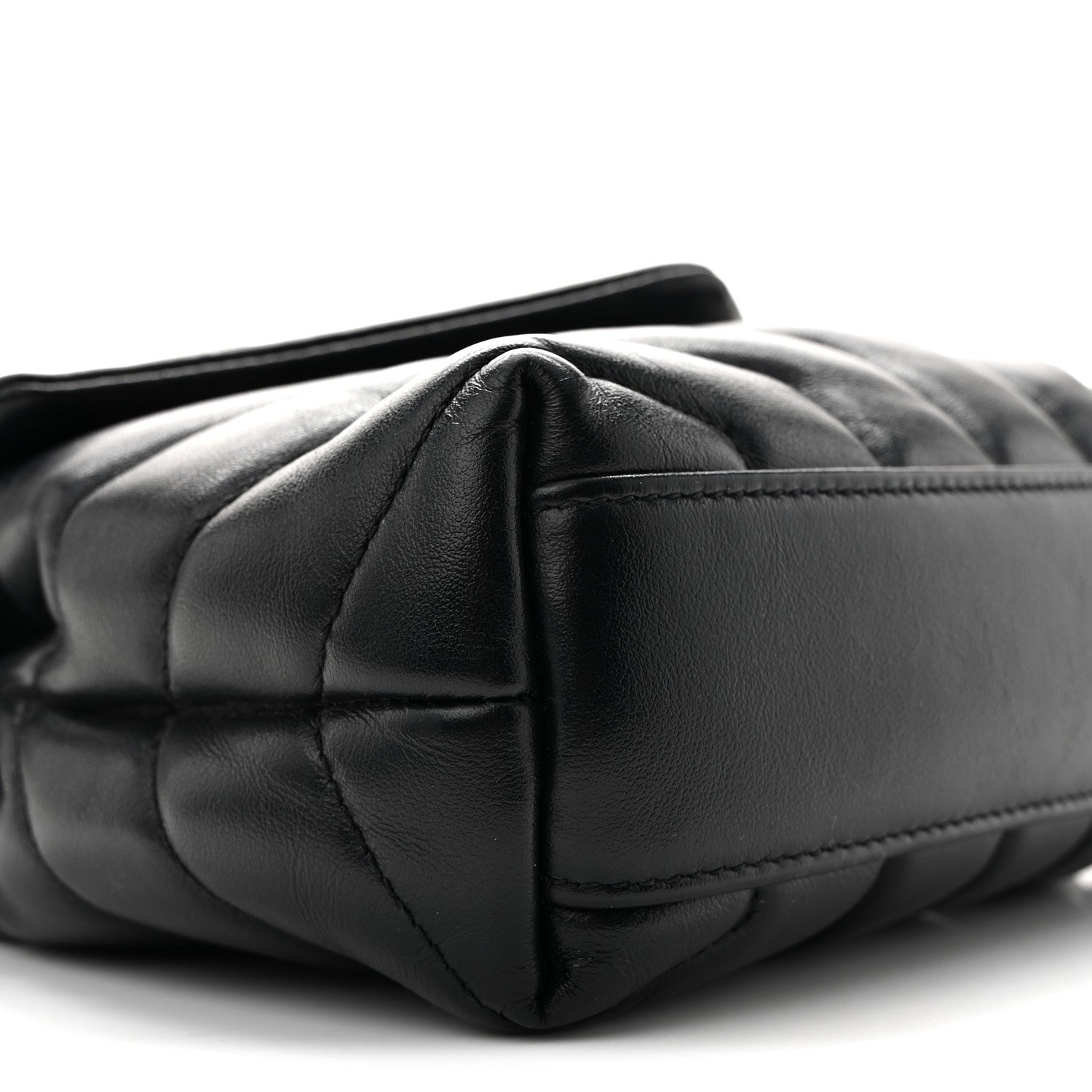 Saint Laurent Calfskin Y Quilted Monogram Toy Loulou Crossbody Bag Black 10 of 13