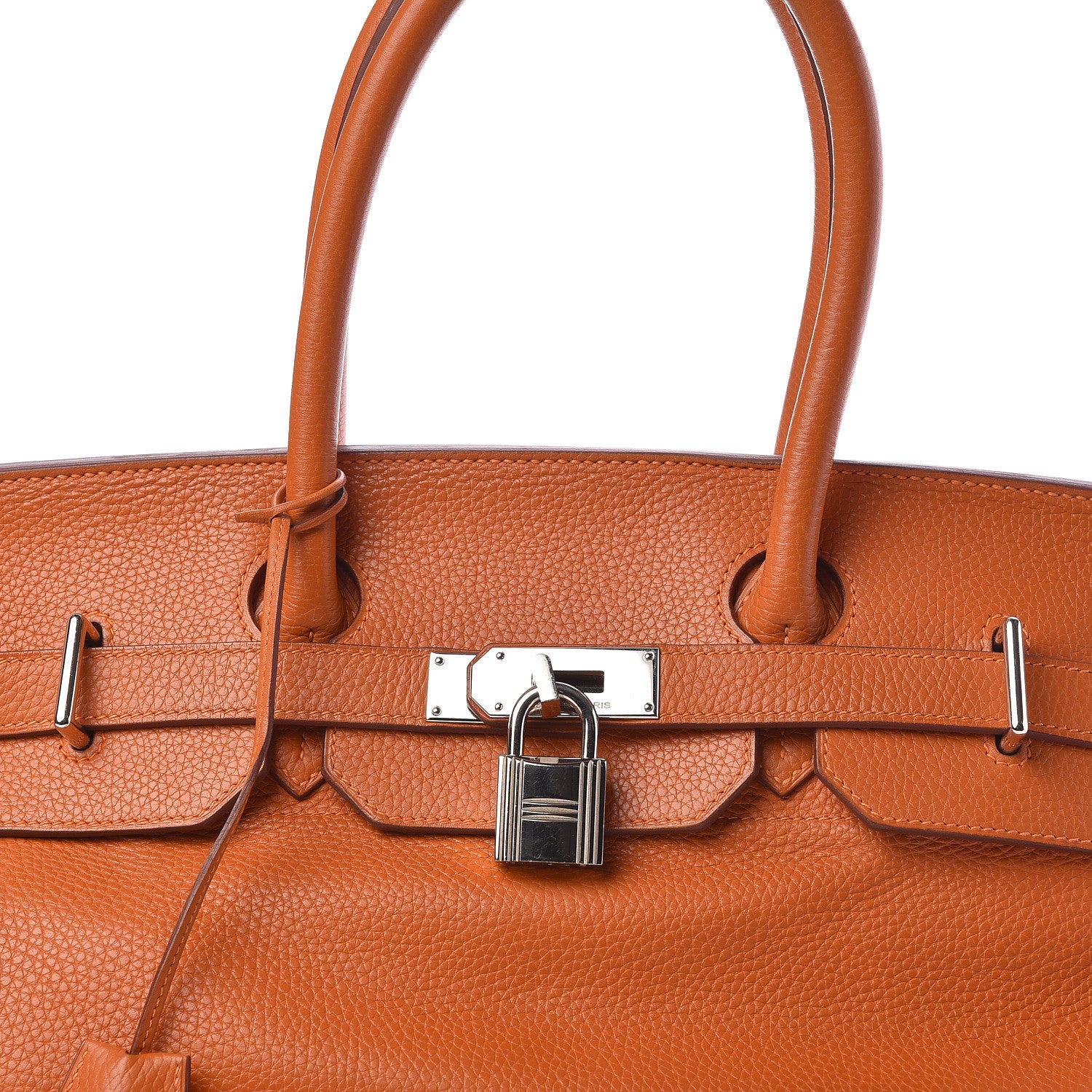 Hermes Taurillon Clemence JPG Birkin 42 Orange 8 of 12