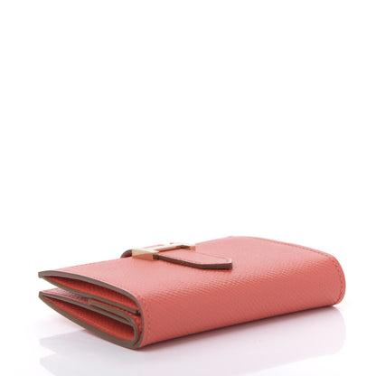 Hermes Epsom Mini Bearn Wallet Rose Jaipur 4 of 10