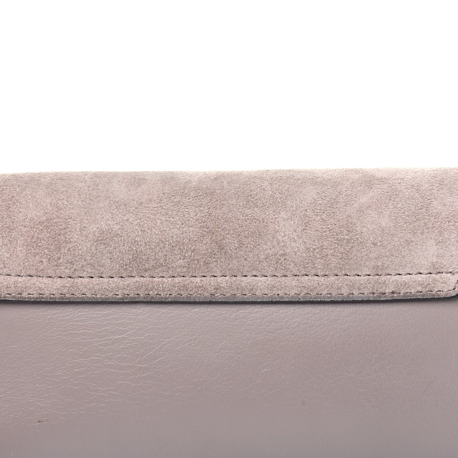 Chloe Suede Calfskin Mini Faye Shoulder Bag Motty Grey 14 of 18