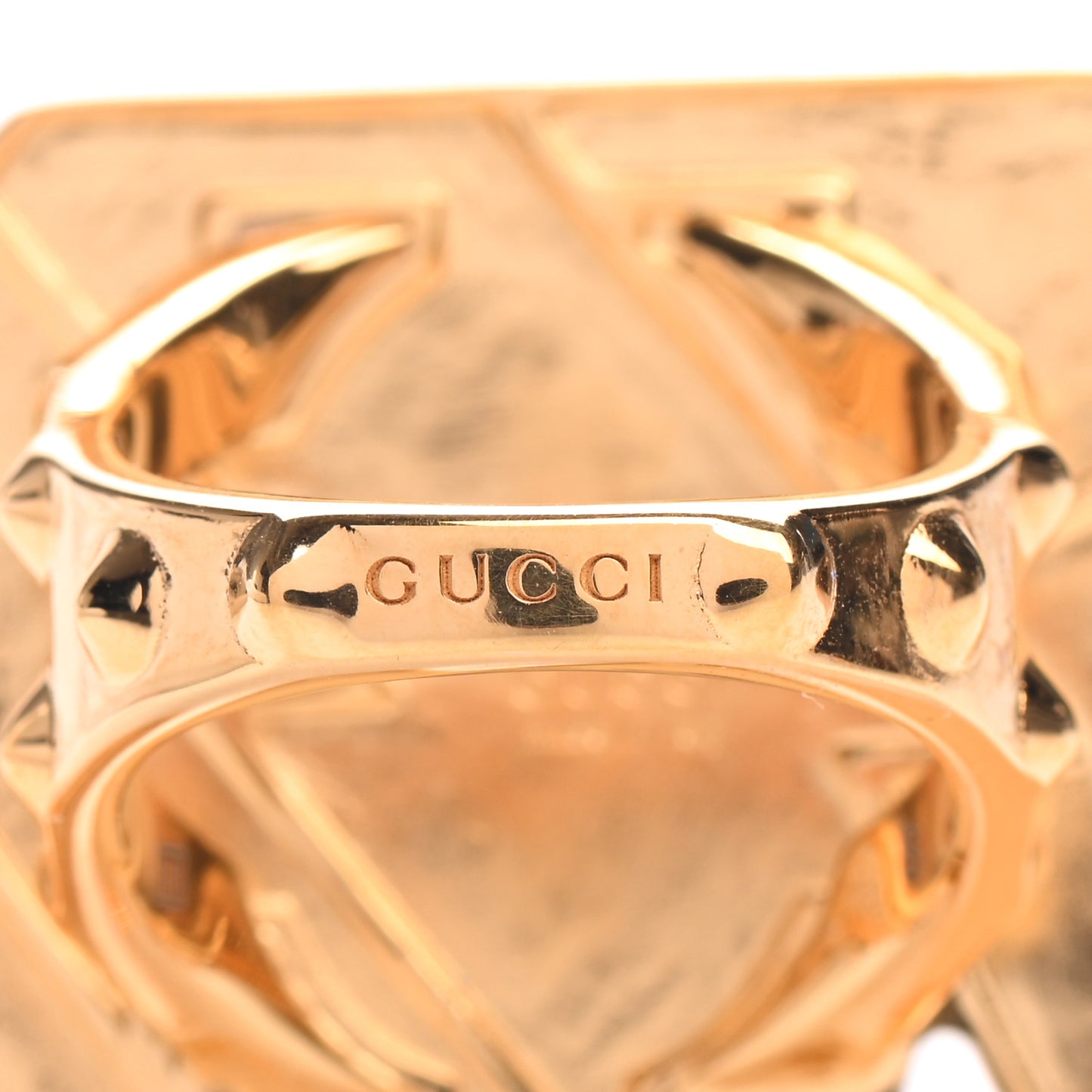 Metal Crystal Enamel Elephant Ring S Gold Multicolor