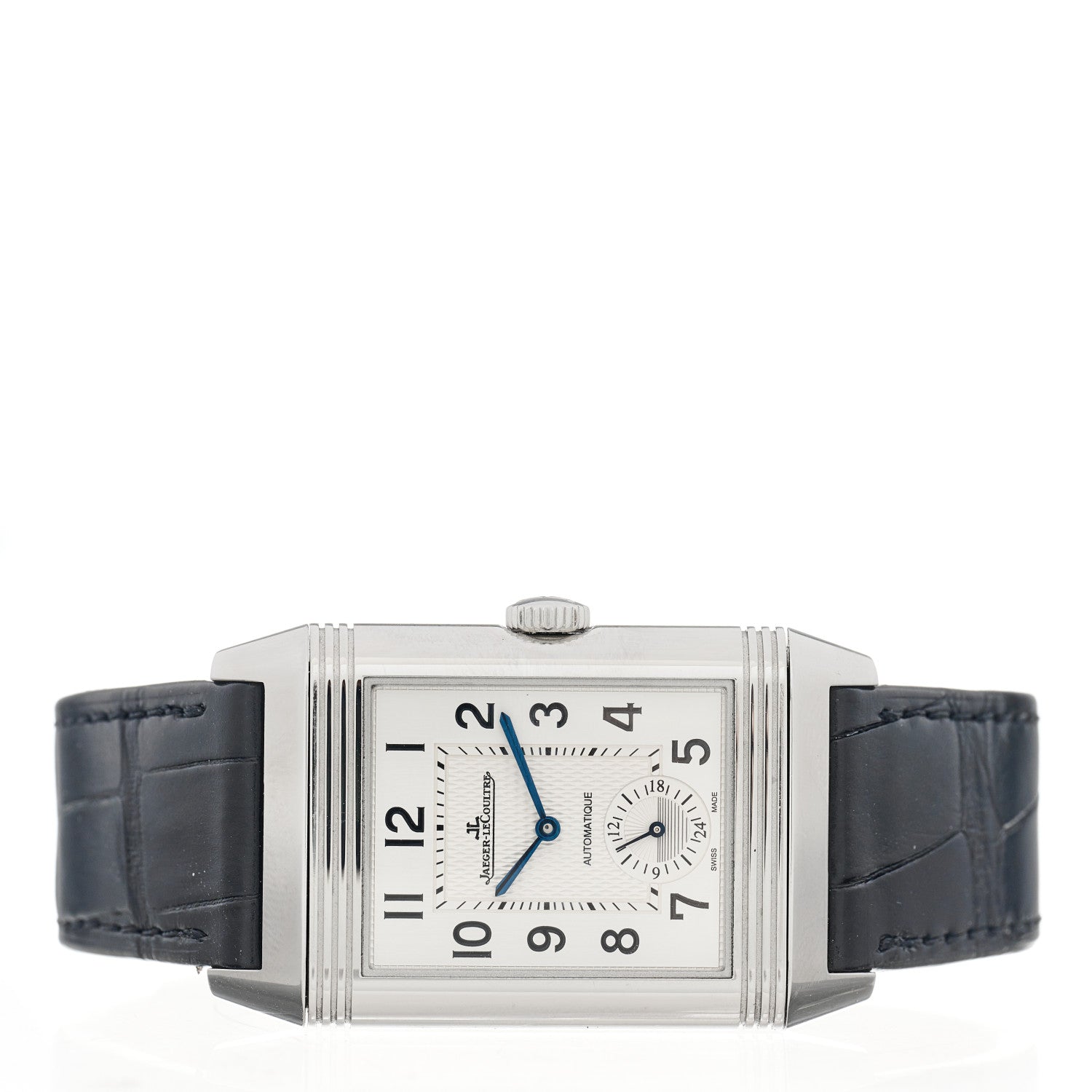 Jaeger-LeCoultre Stainless Steel Alligator 28.3mm Reverso Duoface Automatic Watch Q38384AB 3 of 6