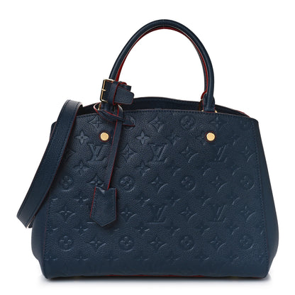 Louis Vuitton Empreinte Montaigne MM Marine Rouge 1 of 8