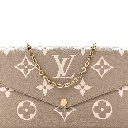 Louis Vuitton Empreinte Monogram Giant Felicie Pochette Tourterelle Creme 7 of 10