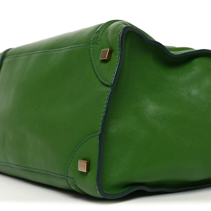 Celine Smooth Calfskin Mini Luggage Green 8 of 8