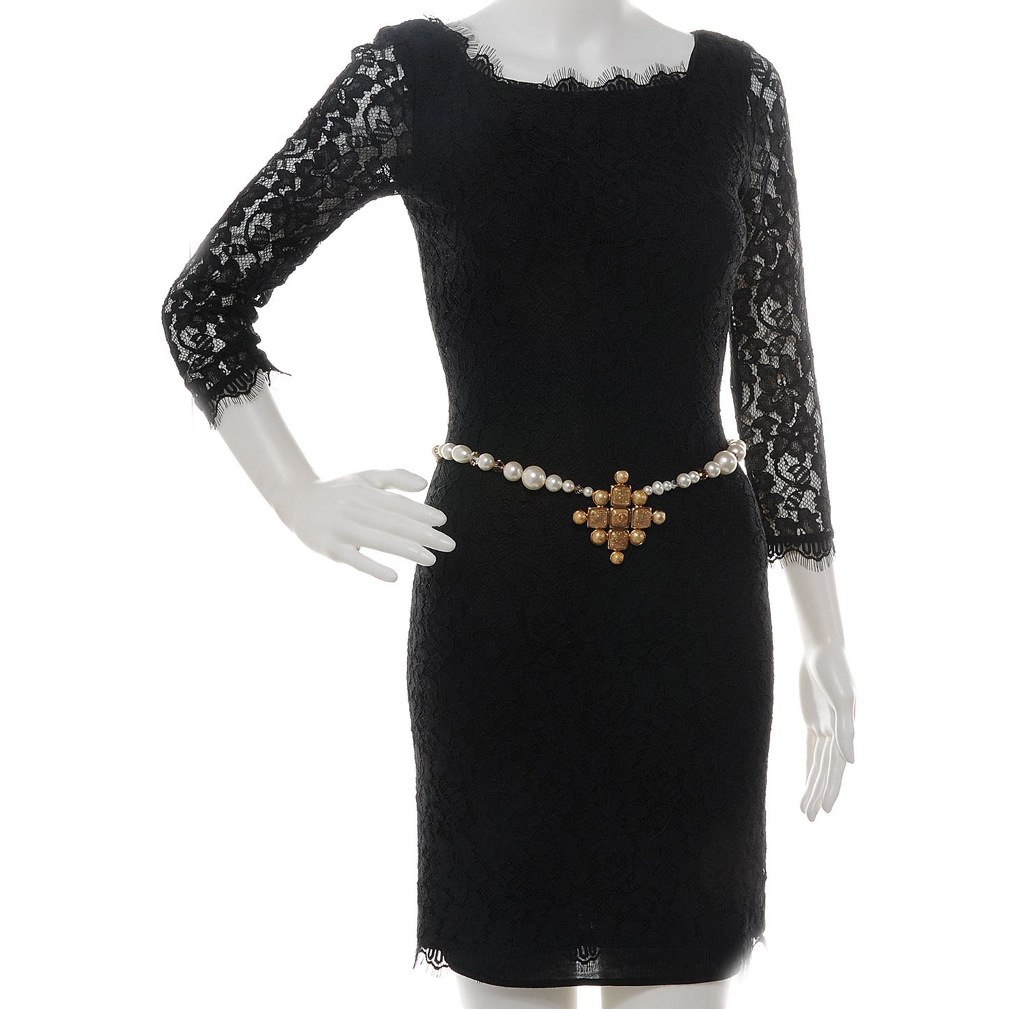 Pearl Gripoix Necklace Gold