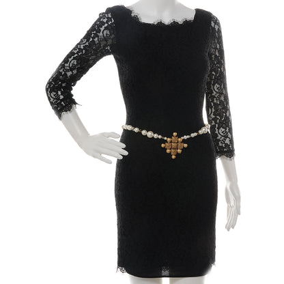 Chanel Pearl Gripoix Necklace Gold 3 of 7