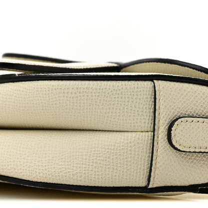 Christian Dior Grained Calfskin Mini Saddle Bag With Strap White 10 of 10