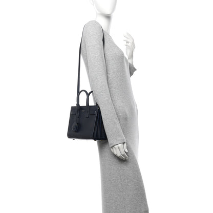 Saint Laurent Calfskin Nano Sac De Jour Dark Blue 2 of 11