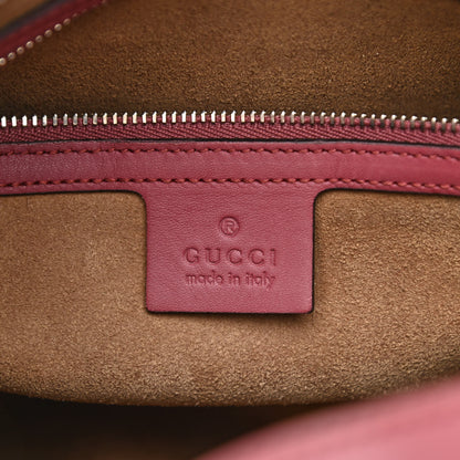 Gucci GG Supreme Monogram Blooms Small Boston Beige Multicolor Dry Rose 6 of 13