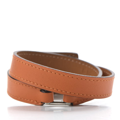 Hermes Swift O'Kelly Double Tour Bracelet T2 Orange 3 of 6