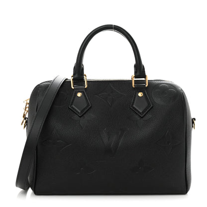 Louis Vuitton Empreinte Monogram Giant Speedy Bandouliere 25 Black 1 of 9