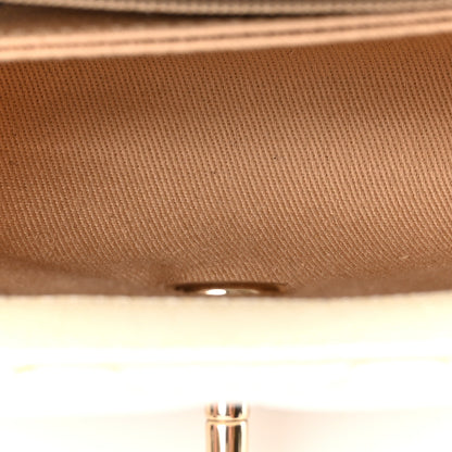 Chanel Iridescent Caviar Quilted Extra Mini Coco Handle Flap White 5 of 10