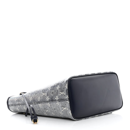 Louis Vuitton Monoglam Neverfull MM Blue 5 of 15
