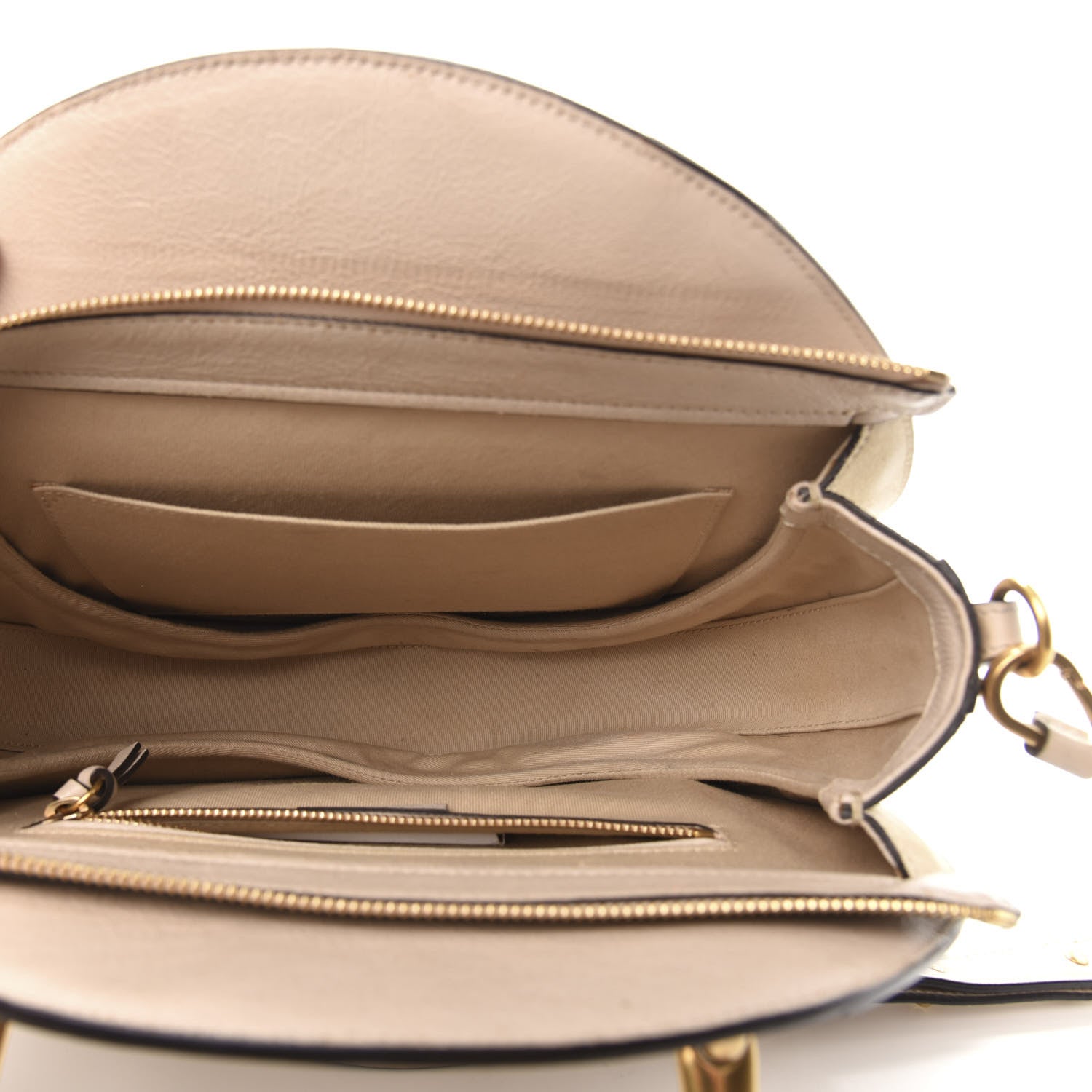 Chloe Calfskin Suede Medium Pixie Bag Abstract White 5 of 12