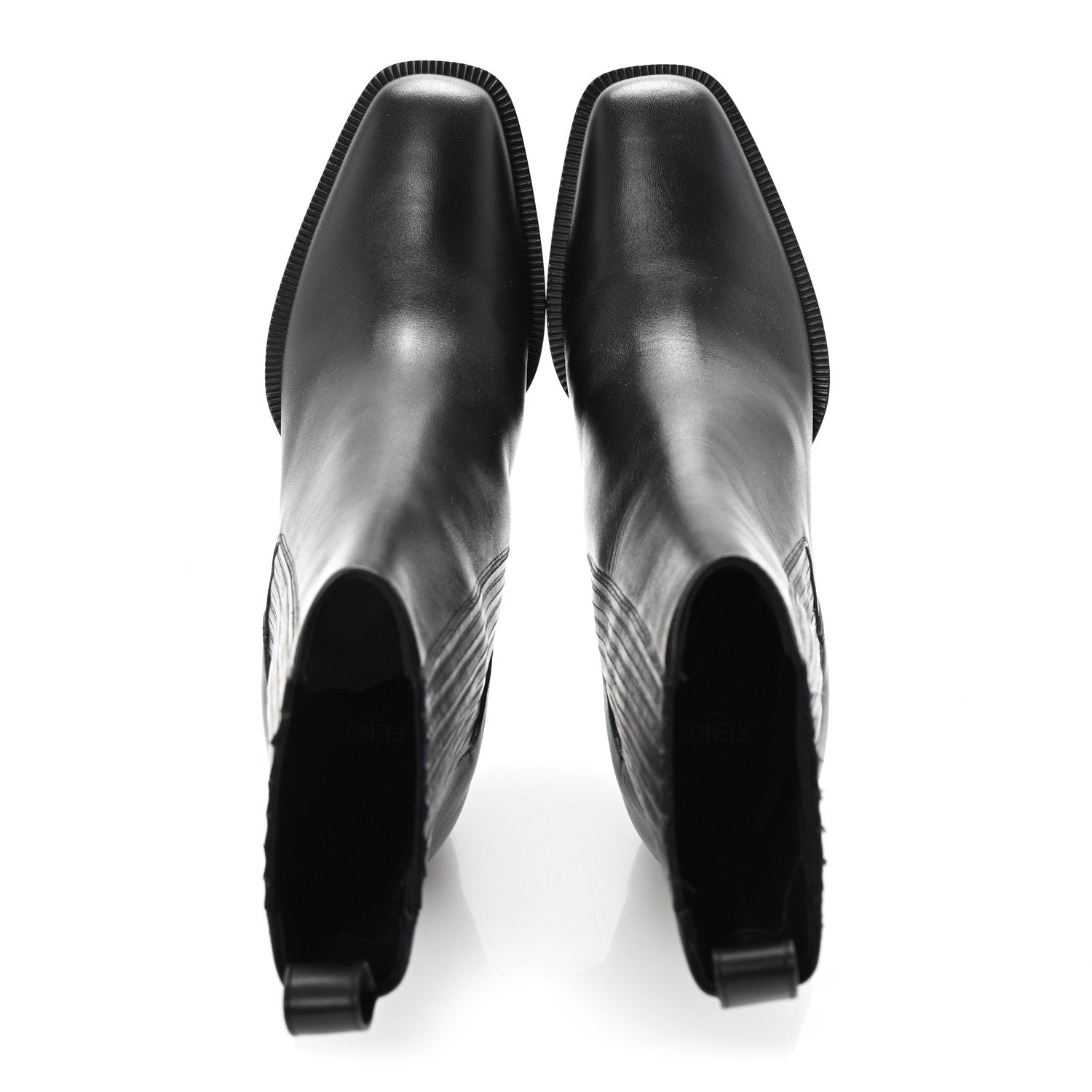 Fendi Vitello Ankle Boots 38.5 Black 2 of 9