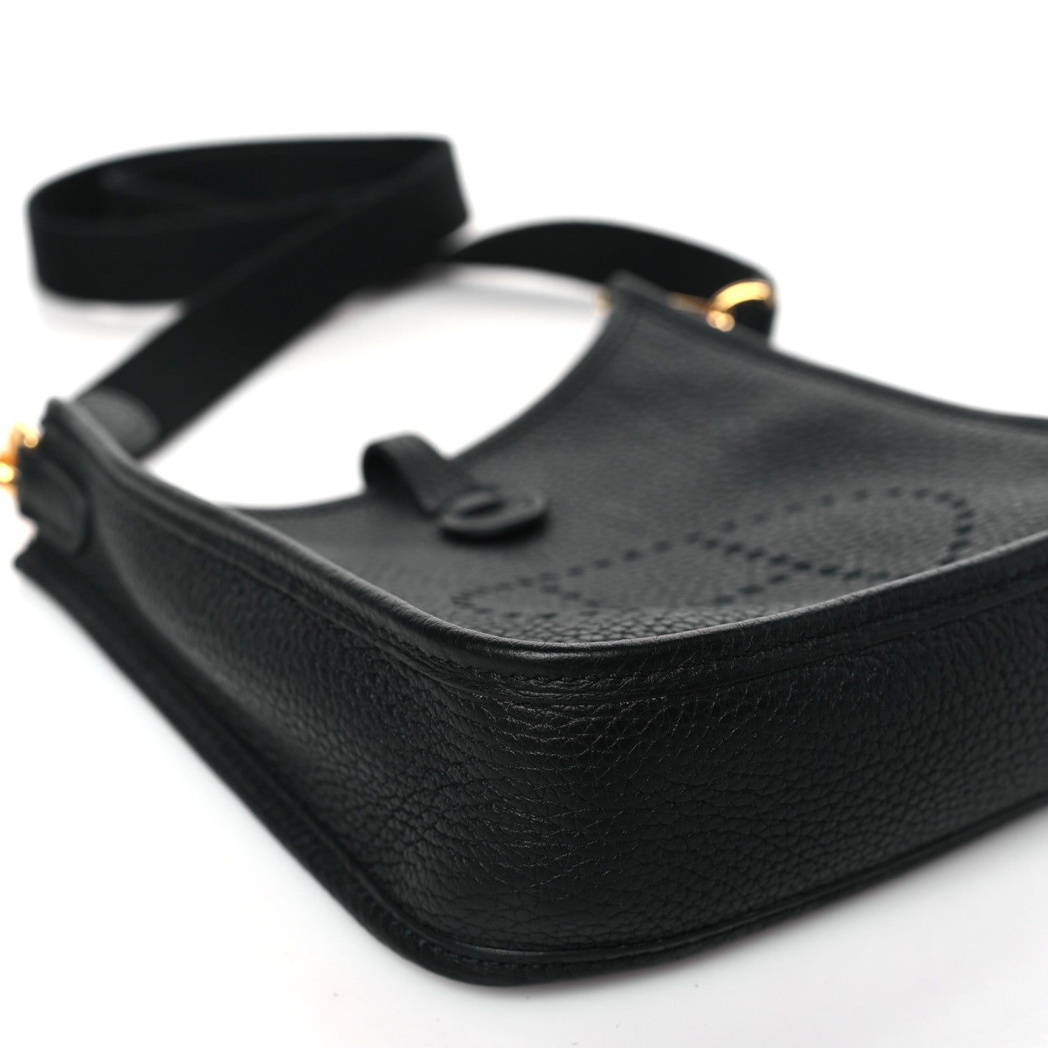 Hermes Taurillon Clemence Evelyne TPM Black 8 of 9