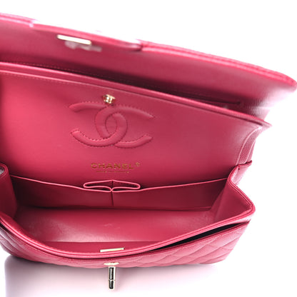 Chanel Caviar Quilted Small Double Flap Dark Pink 4 of 4