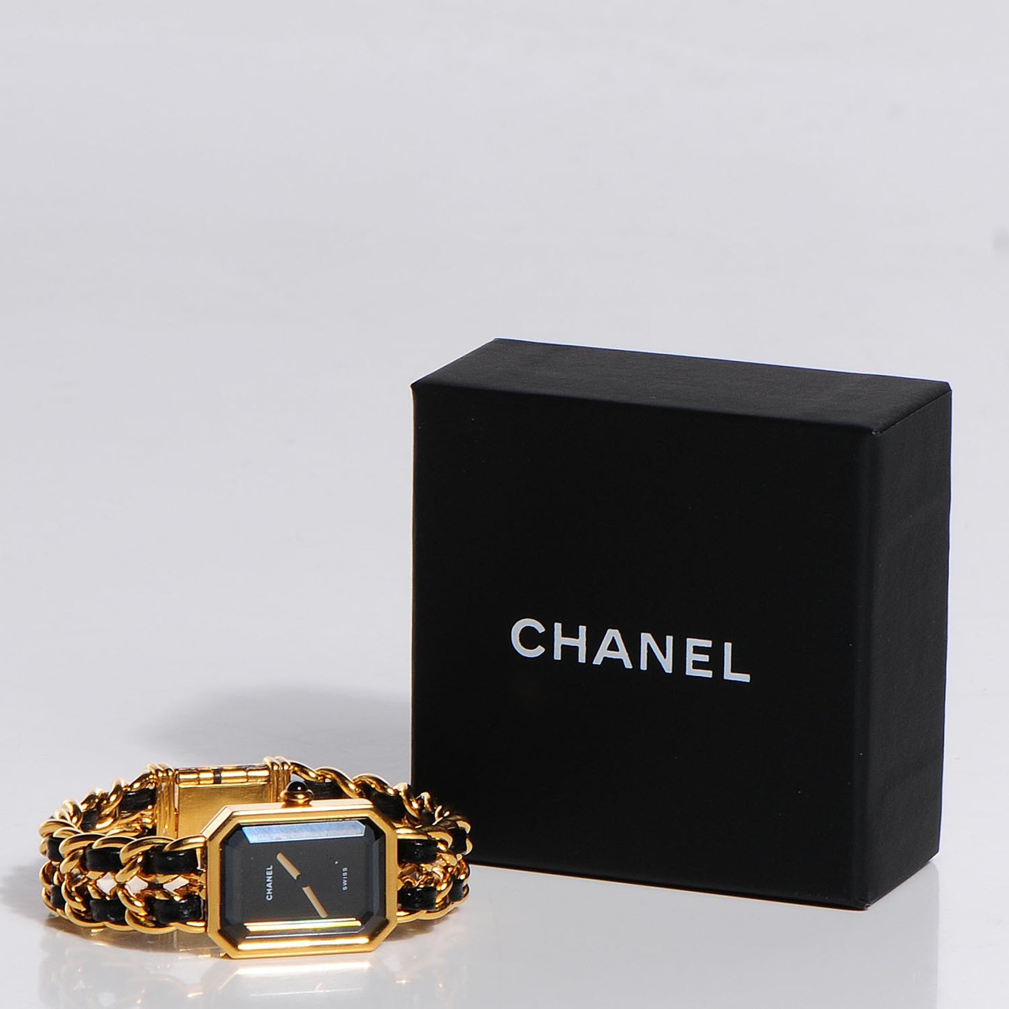 Stainless Steel Lambskin 20mm Chain Premiere Quartz Watch Gold M