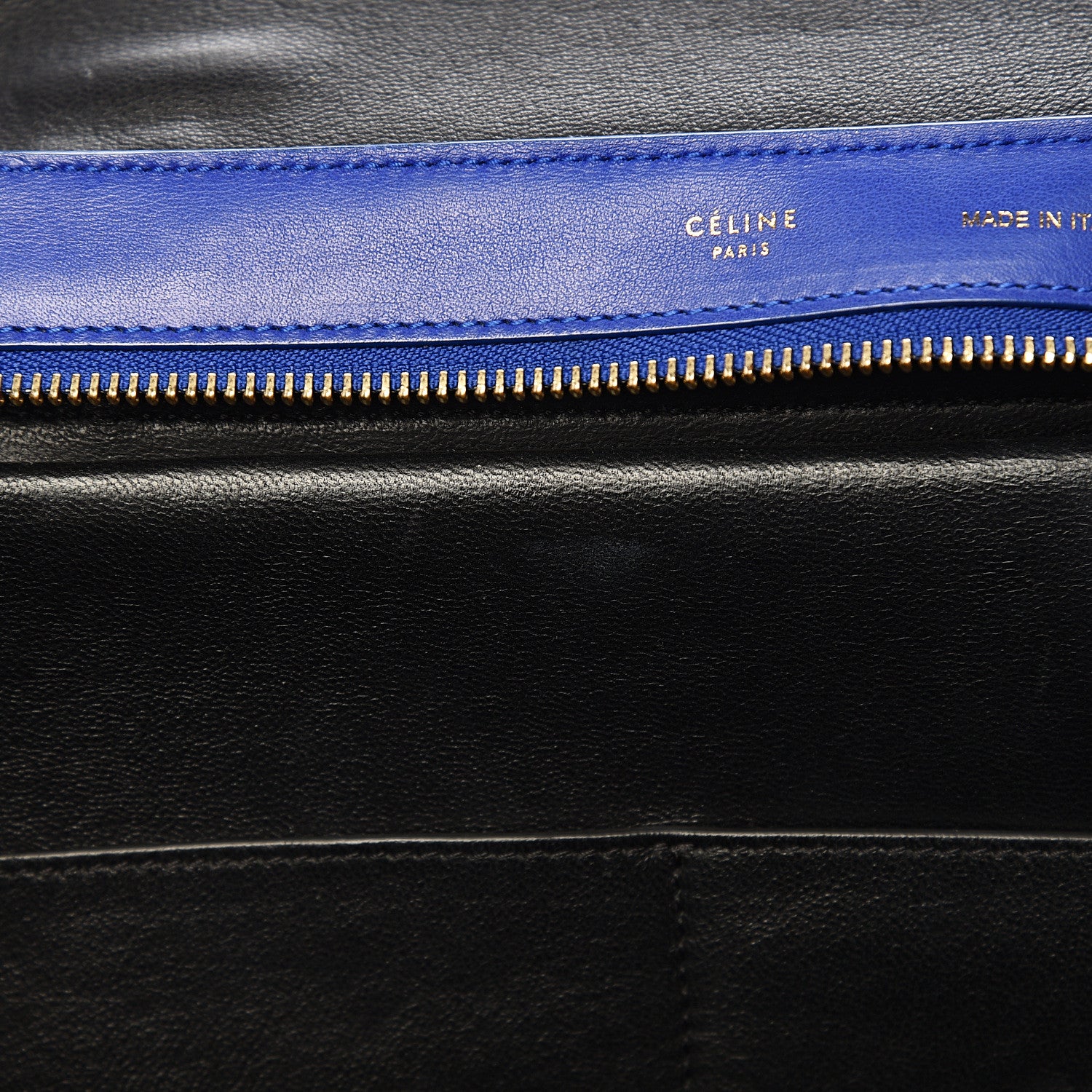 Celine Smooth Calfskin Medium Tri-Color Trapeze Black 9 of 13