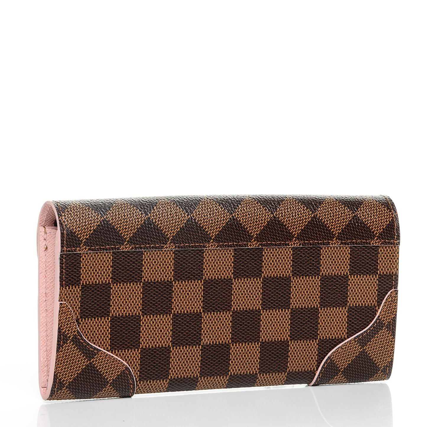 Damier Ebene Caissa Wallet Rose Ballerine