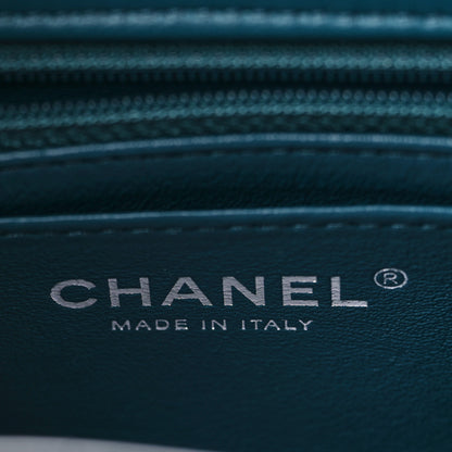 Chanel Lambskin Quilted Mini Rectangular Flap Dark Blue 6 of 9