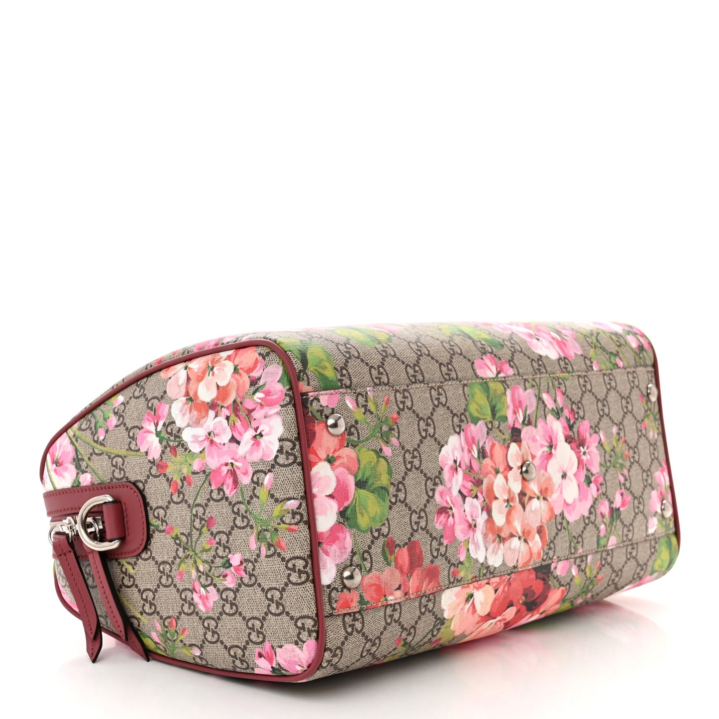 GG Supreme Monogram Blooms Medium Boston Beige Multicolor Dry Rose