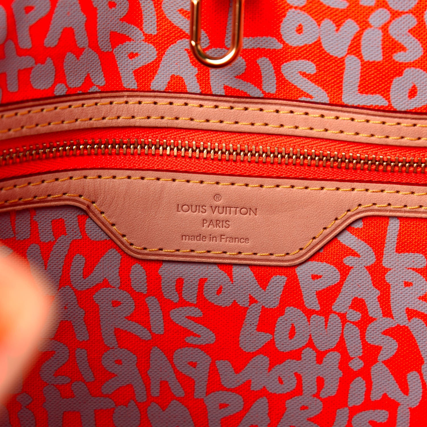 Louis Vuitton Monogram Graffiti Neverfull GM Orange 8 of 10