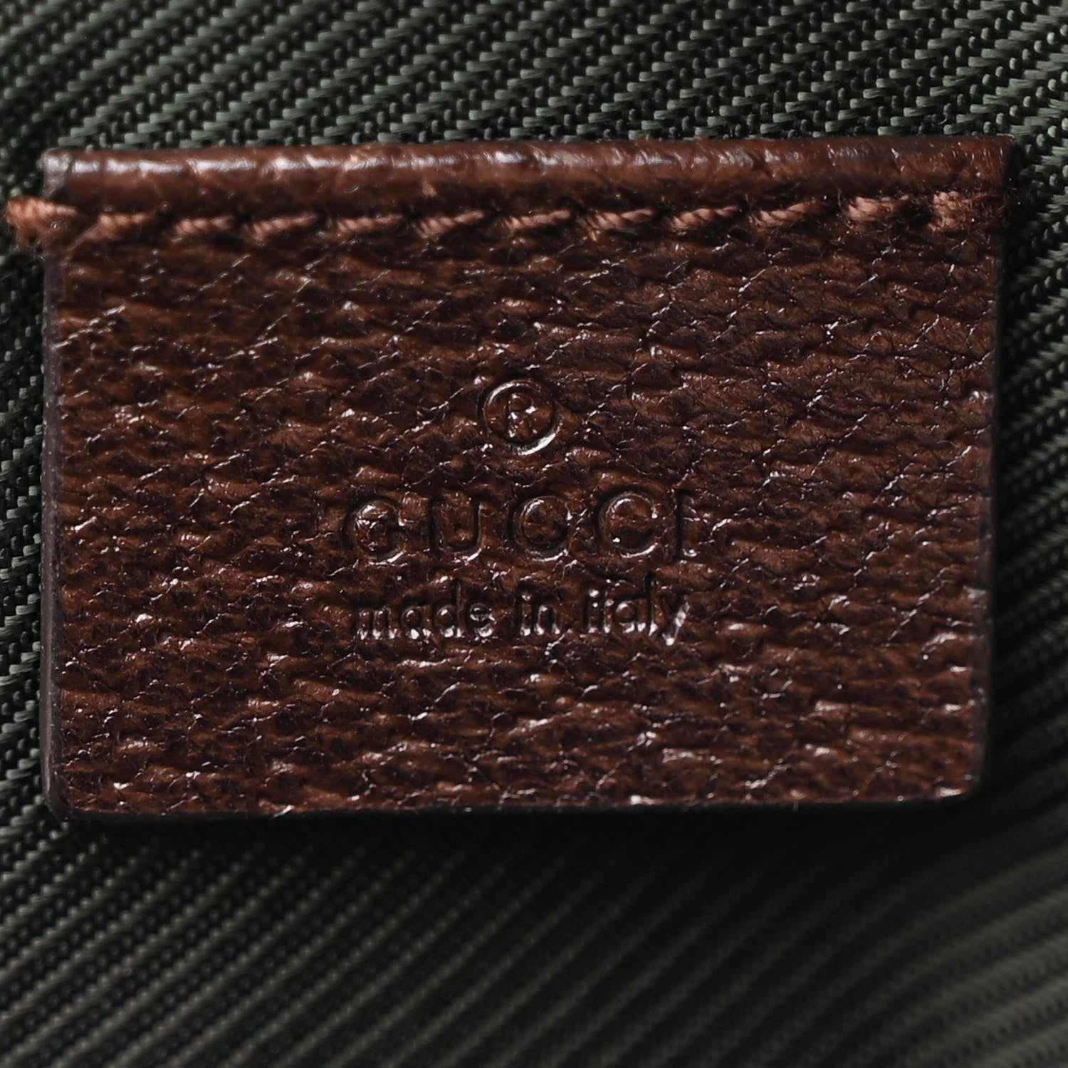 Gucci Monogram Calfskin Large Balthus Cosmetic Pouch Beige Ebony Cocoa 6 of 10