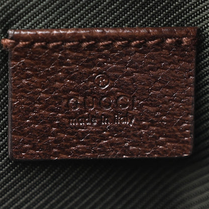 Gucci Monogram Calfskin Large Balthus Cosmetic Pouch Beige Ebony Cocoa 6 of 10