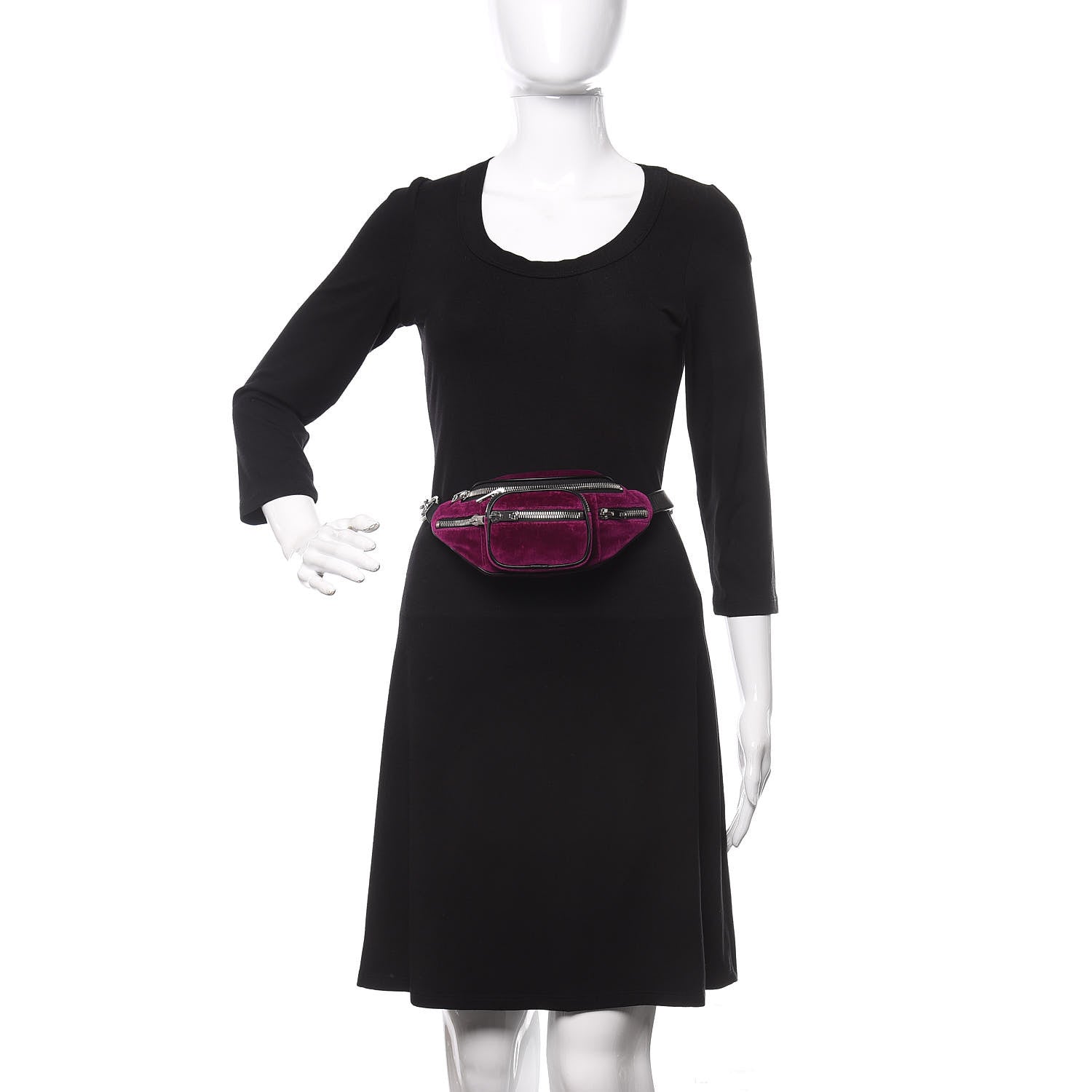 Alexander Wang Velvet Attica Mini Belt Bag Purple 2 of 8