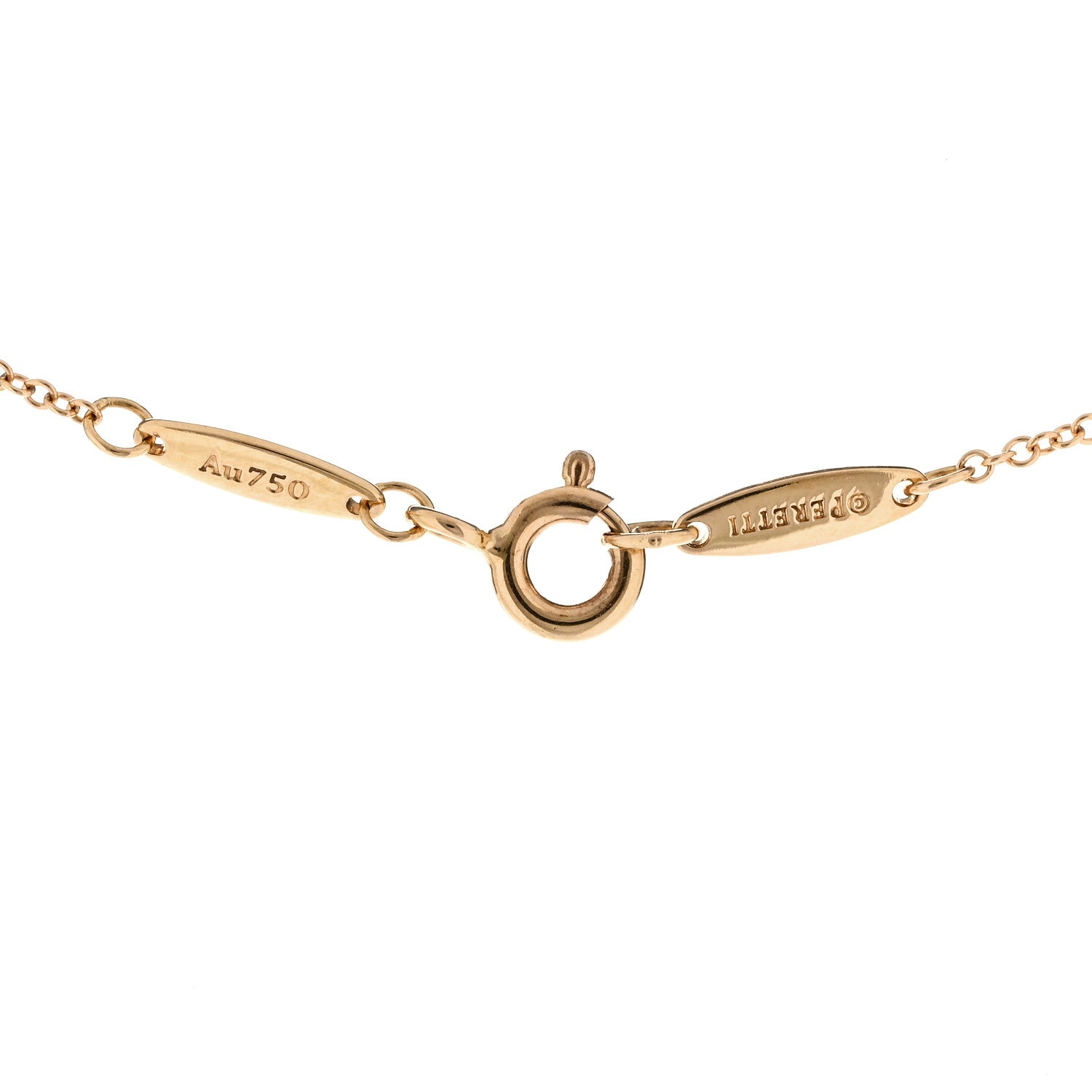 Tiffany 18K Rose Gold Diamond .25ct Elsa Peretti Diamonds by the Yard Pendant Necklace 4 of 6
