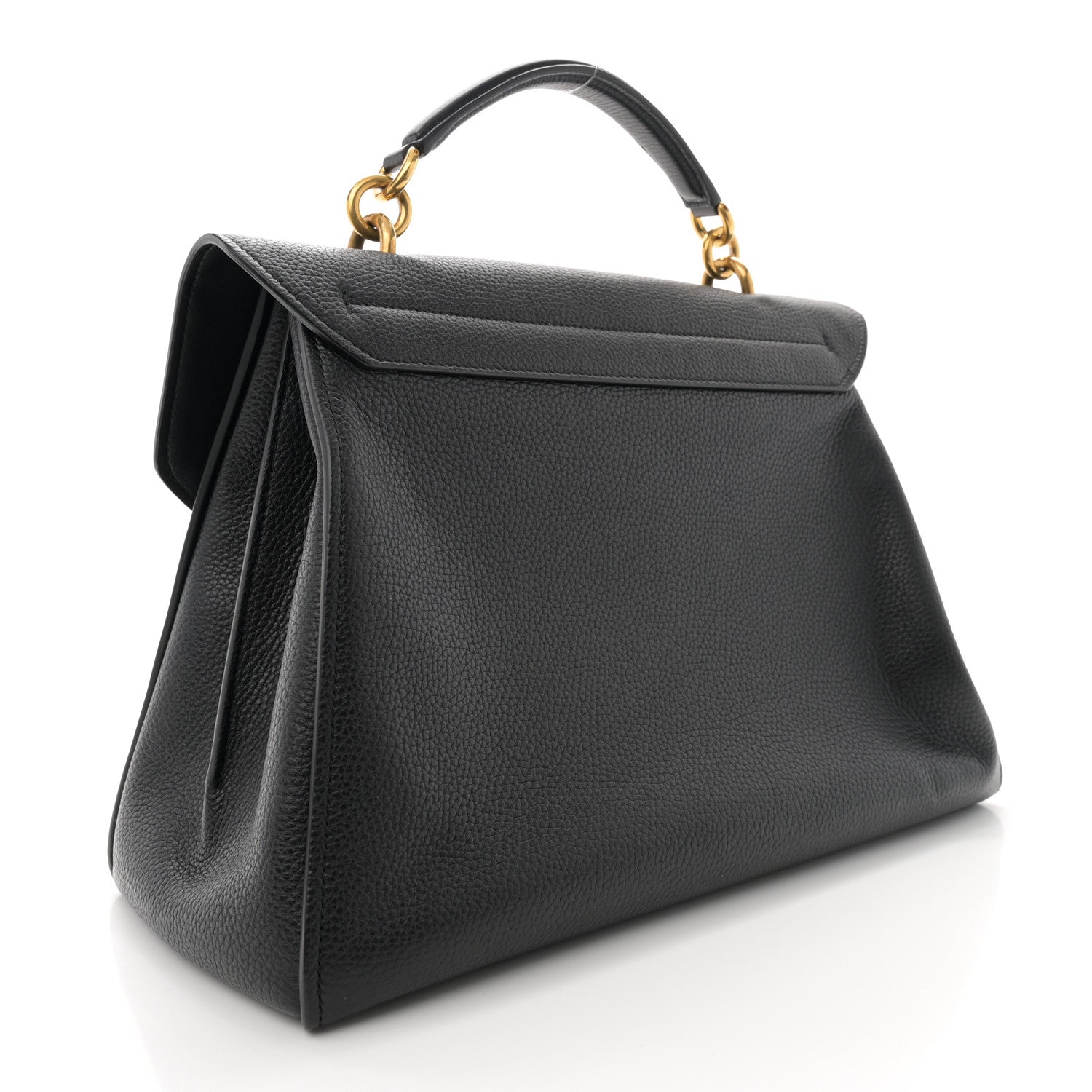 Salvatore Ferragamo Calfskin Medium Margot Top Handle Satchel Black 3 of 14