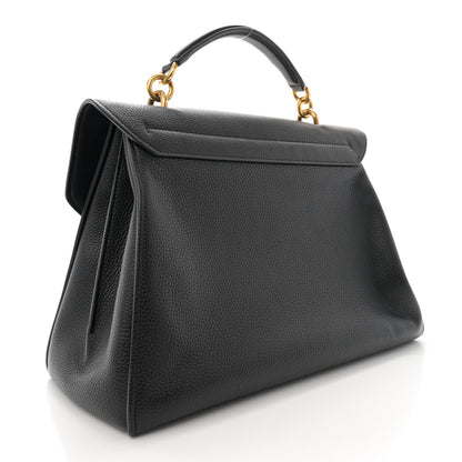 Salvatore Ferragamo Calfskin Medium Margot Top Handle Satchel Black 3 of 14