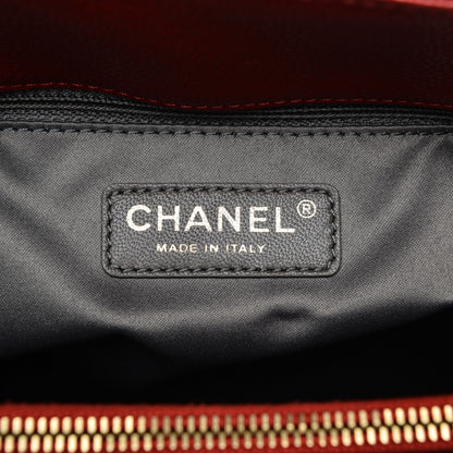 Chanel Caviar Quilted Grand Shopping Tote GST Red 6 of 9