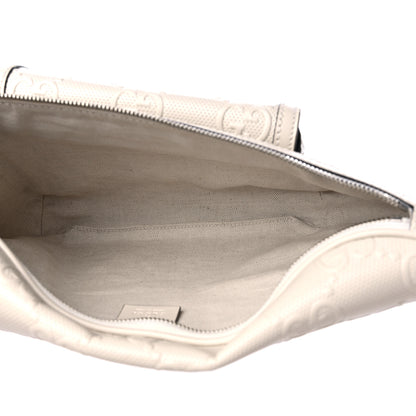 Gucci Calfskin GG Tennis Embossed Pocket Belt Bag Mystic White 5 of 11