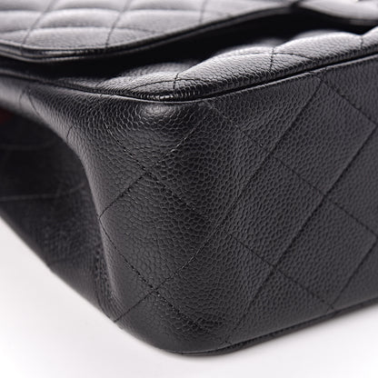 Chanel Caviar Quilted Jumbo Double Flap Black 5 of 12