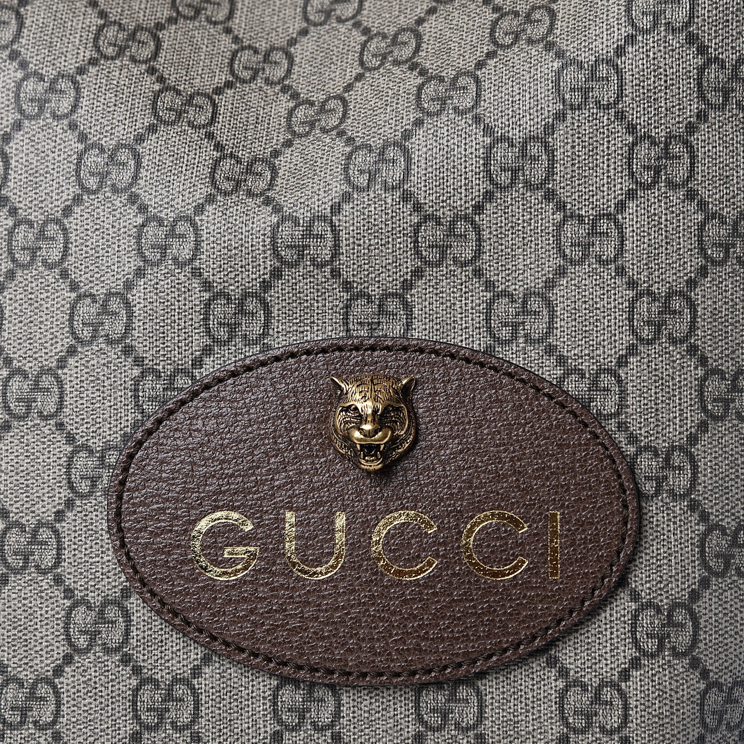 Gucci GG Supreme Monogram Neo Vintage Drawstring Backpack Beige New Acero Crop 10 of 10
