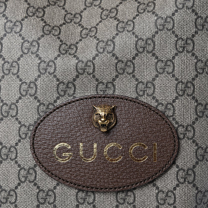Gucci GG Supreme Monogram Neo Vintage Drawstring Backpack Beige New Acero Crop 10 of 10