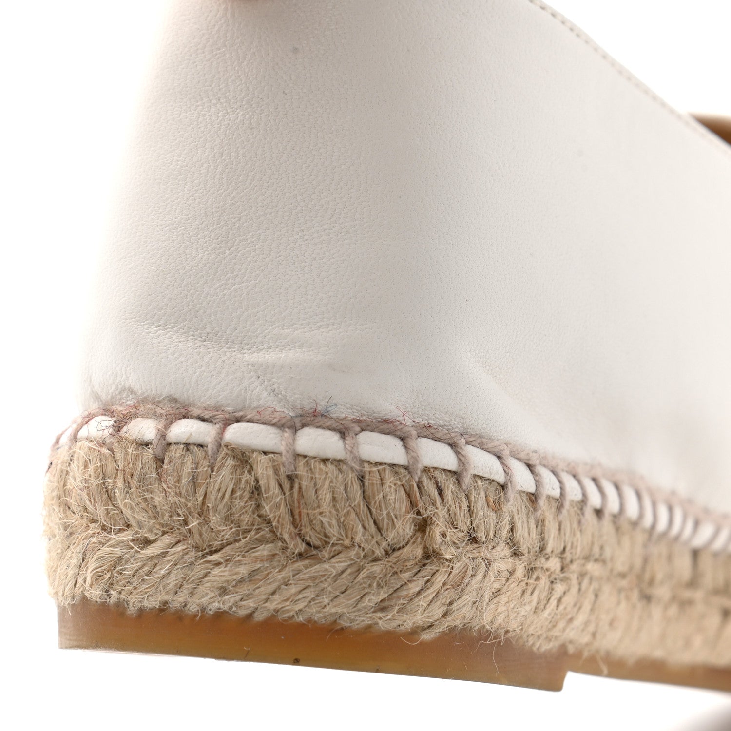 Chanel Lambskin CC Espadrilles 39 White Black 9 of 9