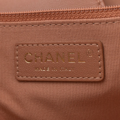 Chanel Calfskin Stitched Large Shopping Bag Brown 6 of 10
