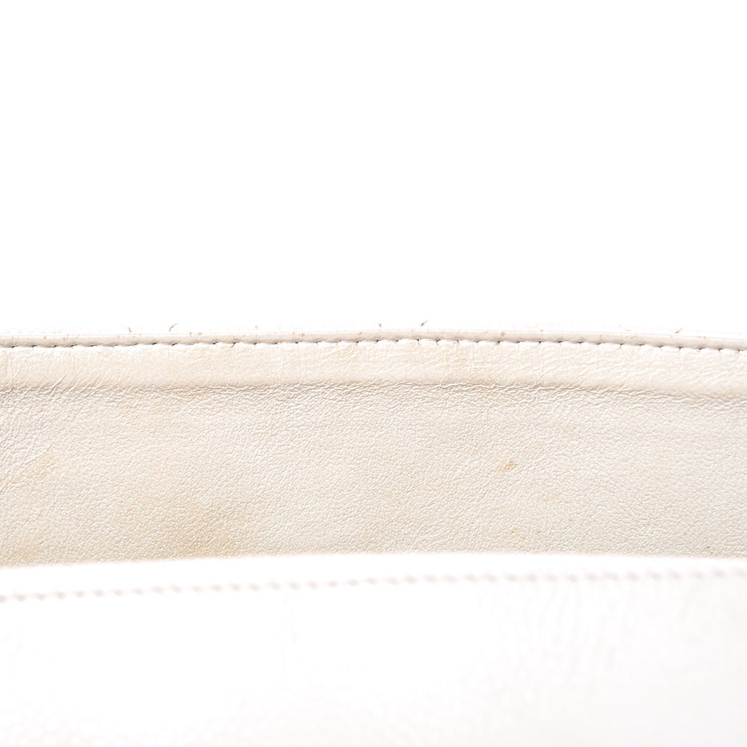 Chanel Caviar Quilted Jumbo Single Flap White 8 of 17