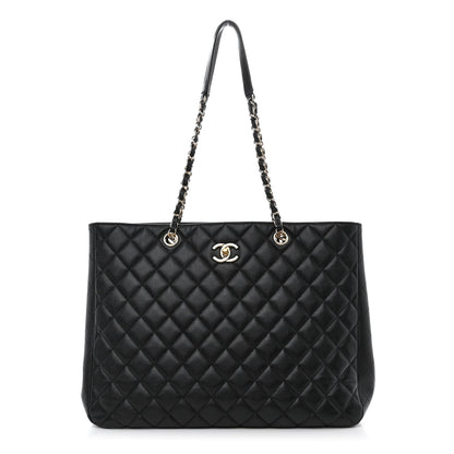 Chanel Caviar Quilted Large Shopping Tote Black 2 of 13